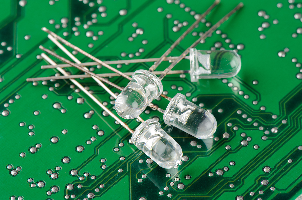 Lights on Circuit Board