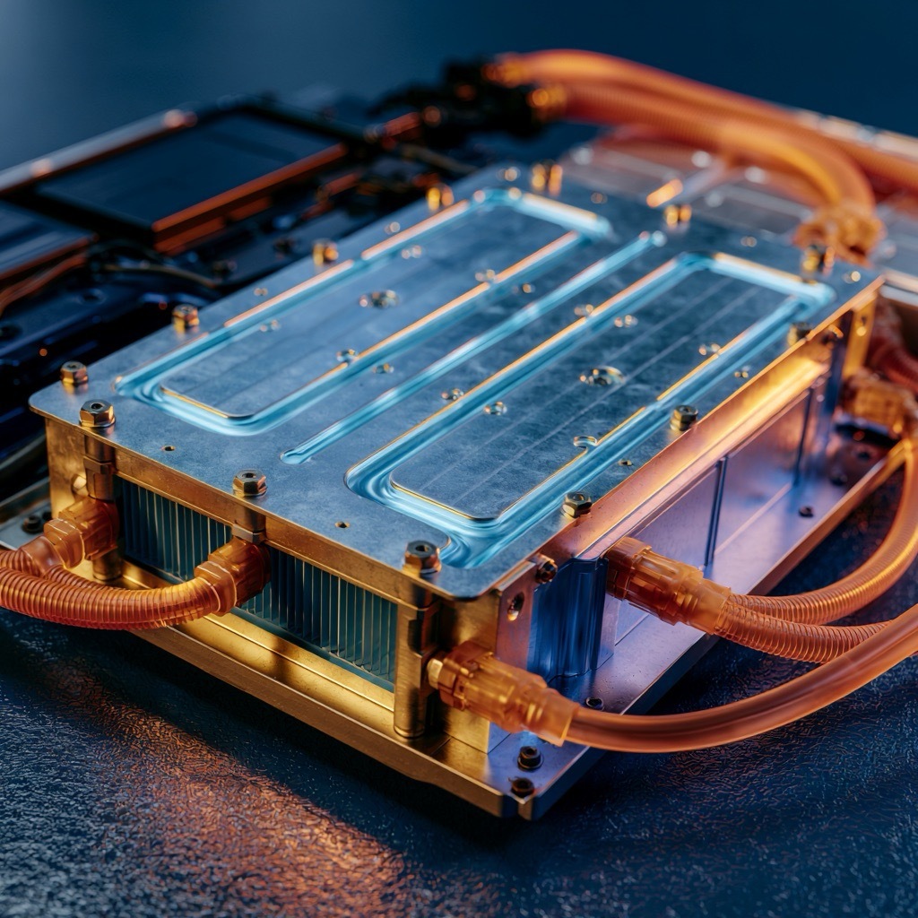 Electric vehicle battery cooling plate with coolant